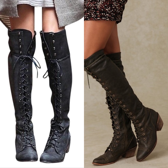 Jeffrey Campbell Shoes - Free People x Jeffrey Campbell Joe Lace Up Boot